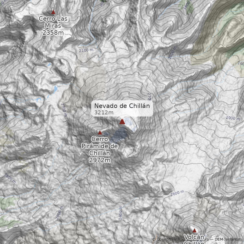 Mapa Cordón de Los Cuervos
