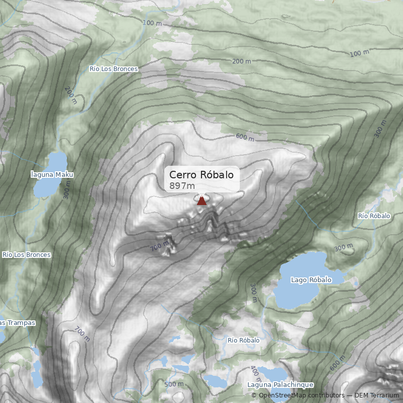 Mapa Cascada Los Bronces