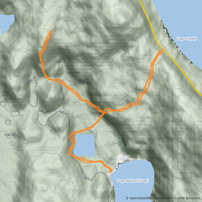 Mapa Coihue El Abuelo y Brazo Última Esperanza