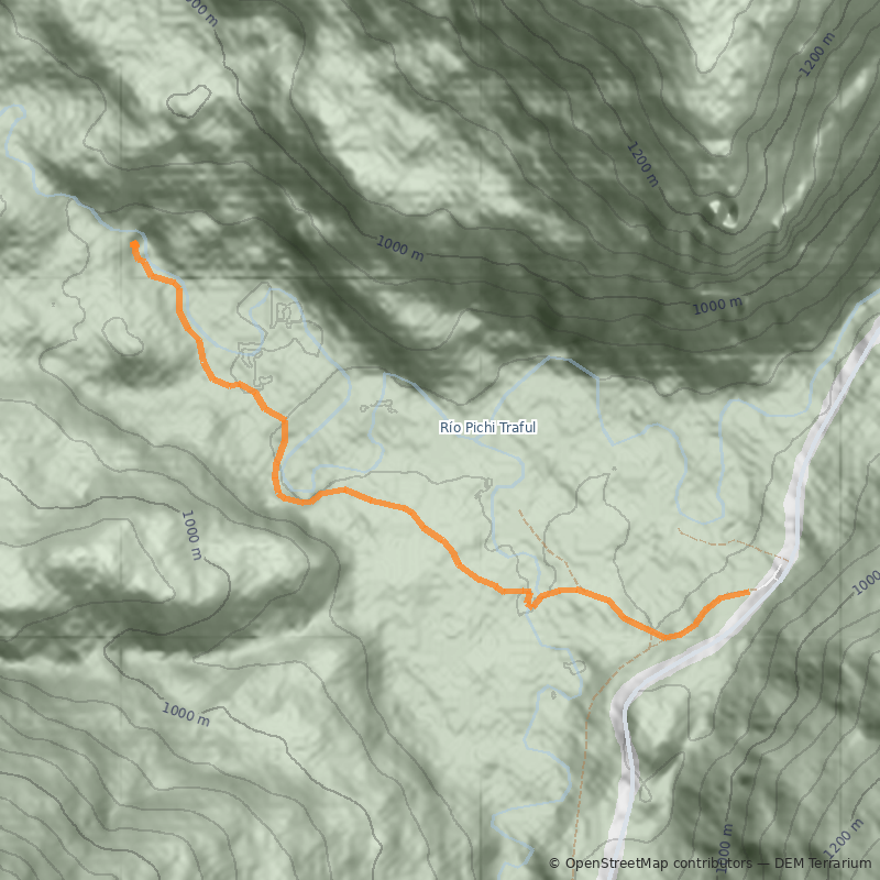 Mapa Cascada Ñivinco
