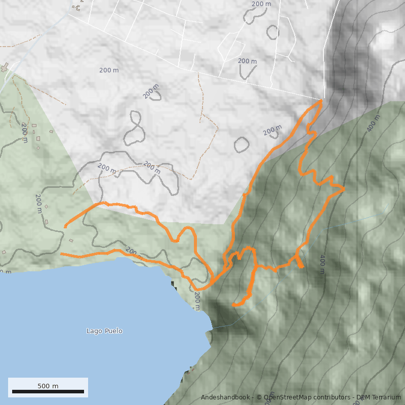 Mapa Pitranto Grande y Mirador del Lago
