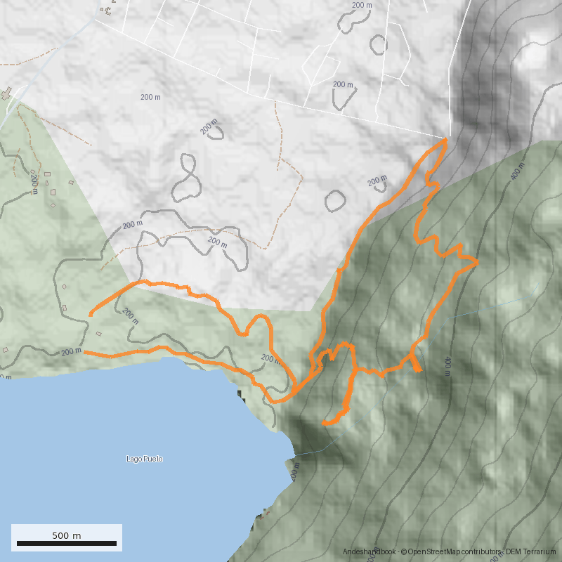Mapa Pitranto Grande y Mirador del Lago
