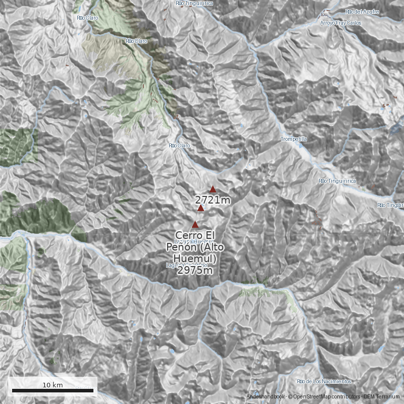 Mapa Laguna Piuquenes