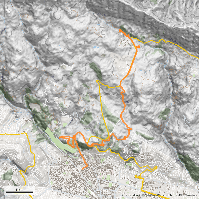 Mapa Parque Arqueológico Saqsaywamán