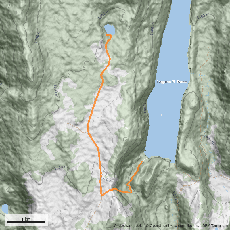 Mapa Laguna La Totora