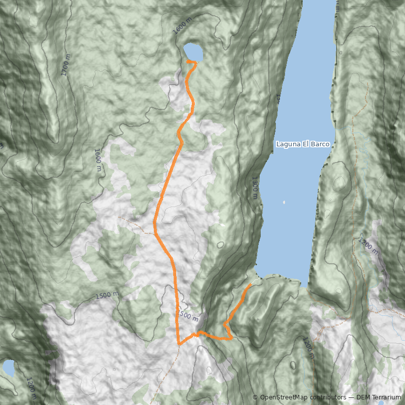 Mapa Laguna La Totora