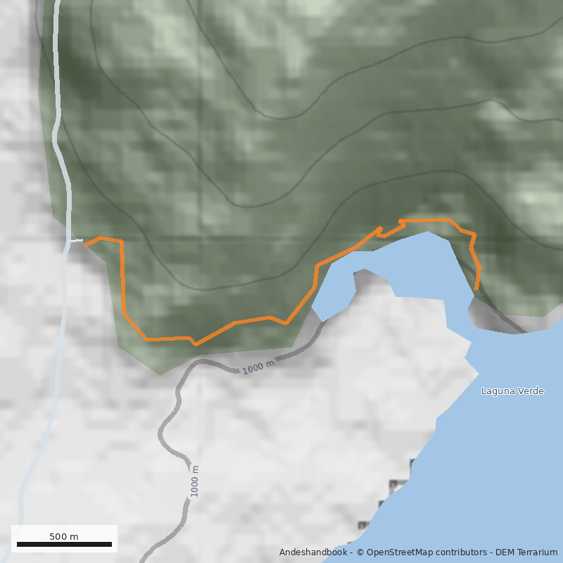 Mapa La Ensenada - Laguna Verde