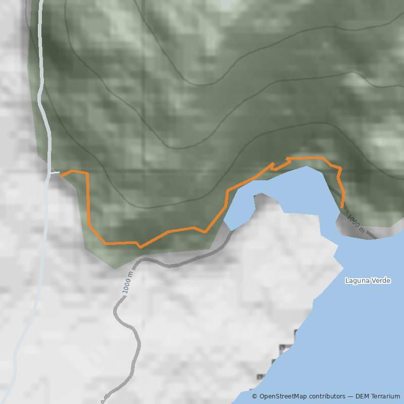 Mapa La Ensenada - Laguna Verde