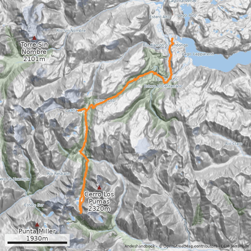 Mapa Mirador Torres del Avellano