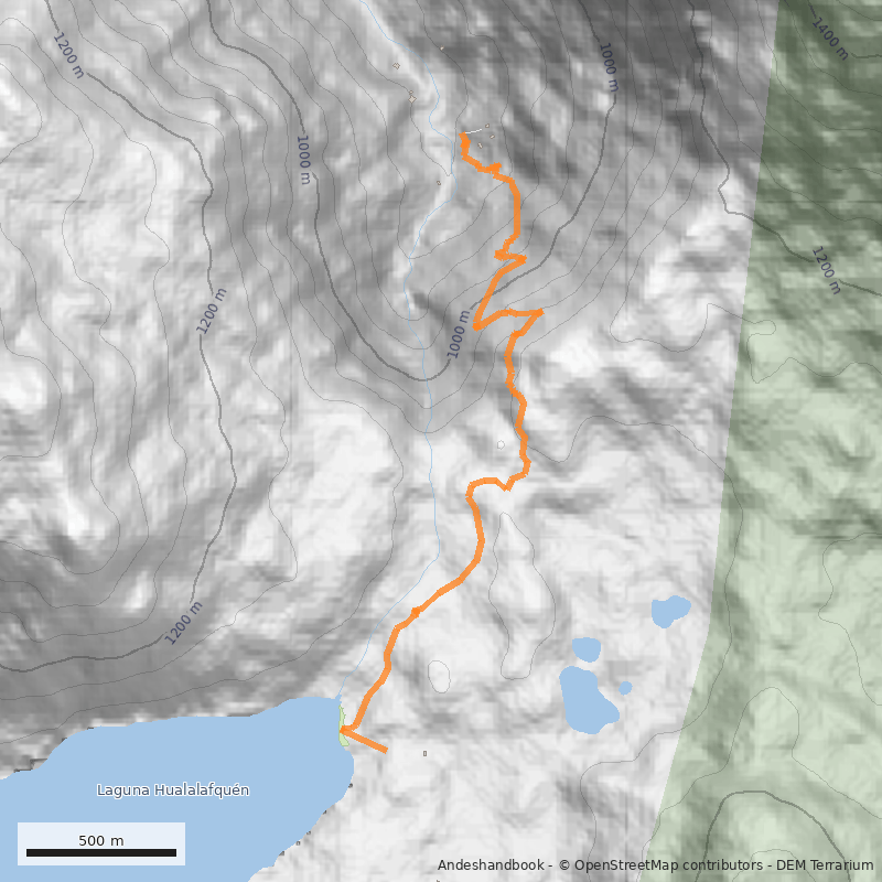 Mapa Laguna Hualalafquén