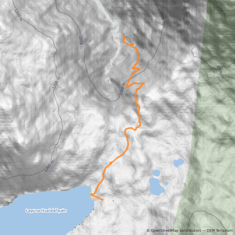 Mapa Laguna Hualalafquén