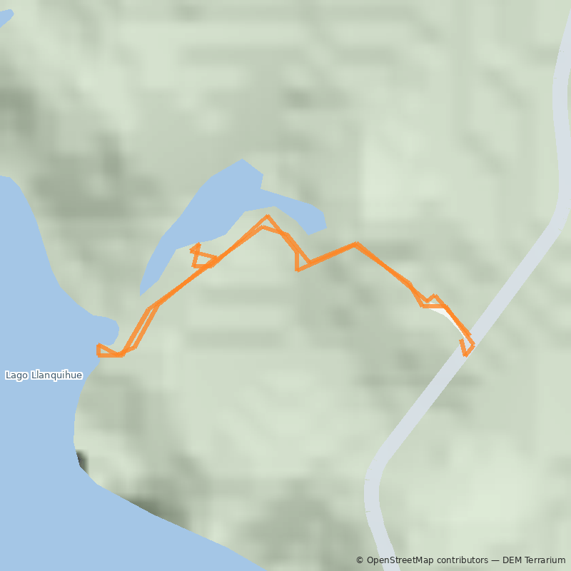 Mapa Sendero Laguna Verde