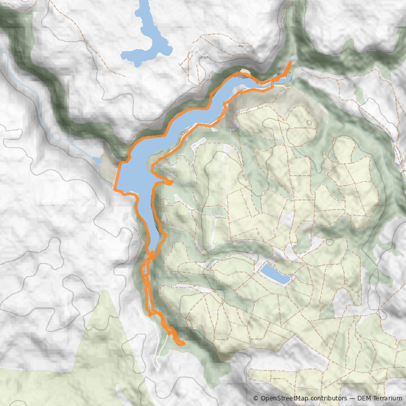 Mapa Tranque Tricao y Humedal Giverny