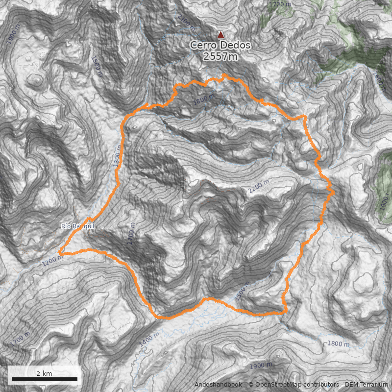 Mapa Circuito Termas de Pelehue - Baños de Coyuco