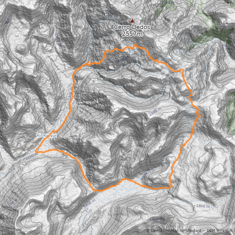 Mapa Circuito Termas de Pelehue - Baños de Coyuco