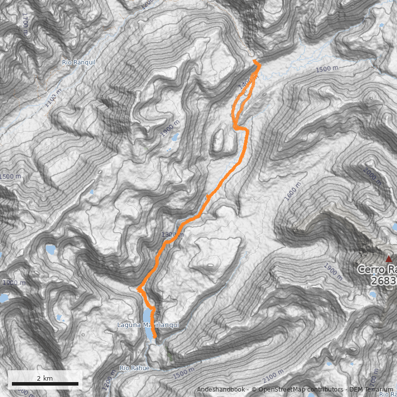 Mapa Salto del Pulul y Laguna Mariñanqui