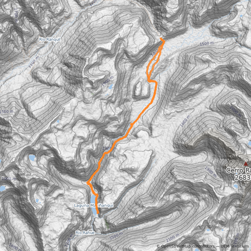 Mapa Salto del Pulul y Laguna Mariñanqui
