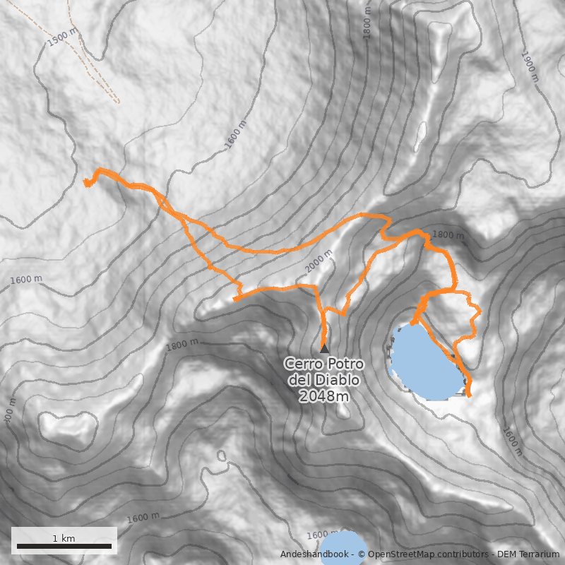 Mapa Laguna Carinancagua