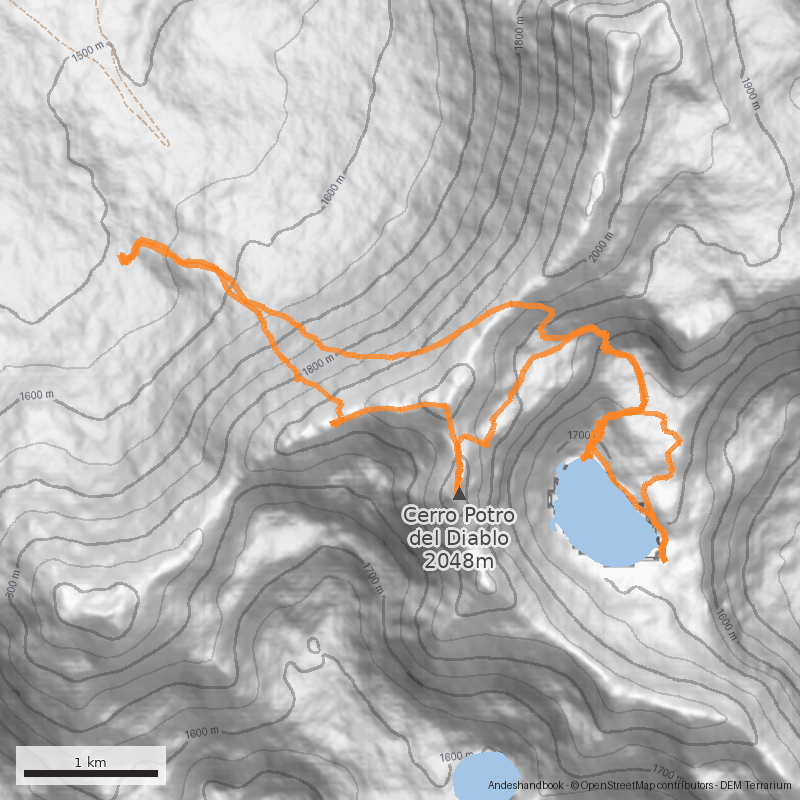 Mapa Laguna Carinancagua