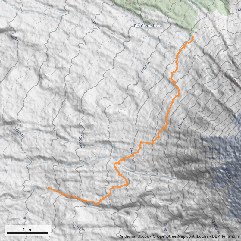 Mapa Centro de Ski Pucón - Pino Huacho