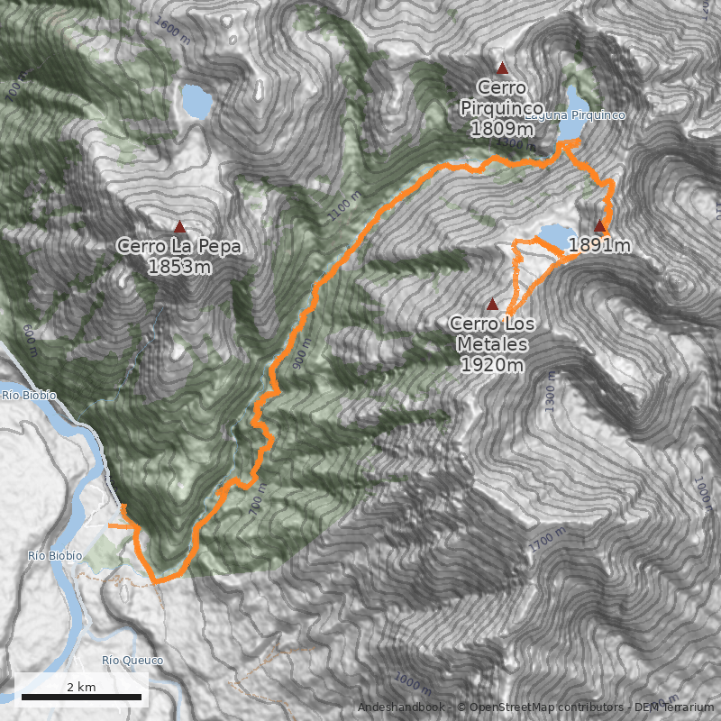 Mapa Laguna de los Patos