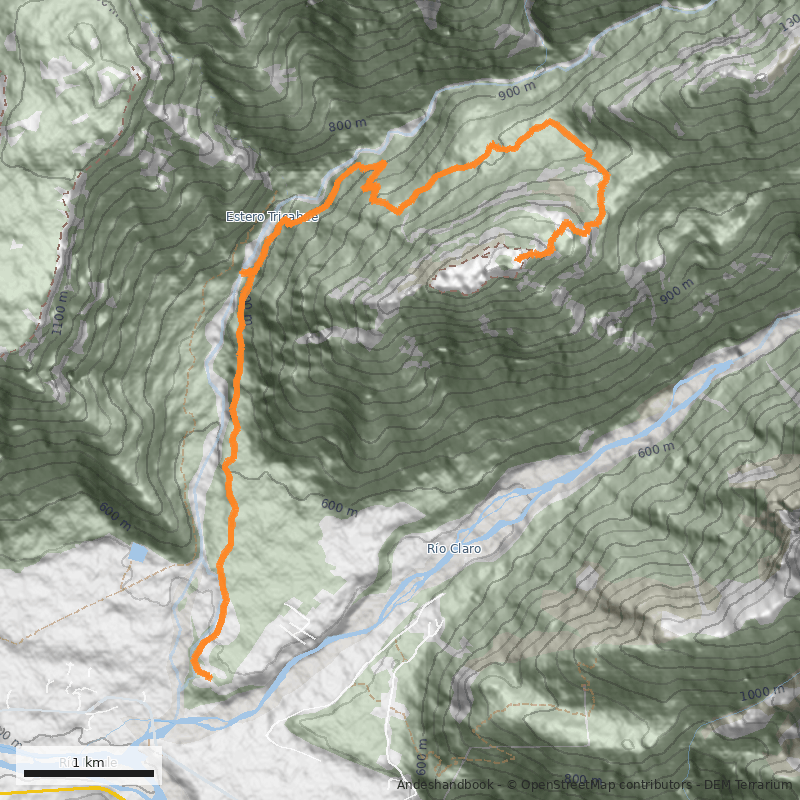 Mapa Meseta del Alto