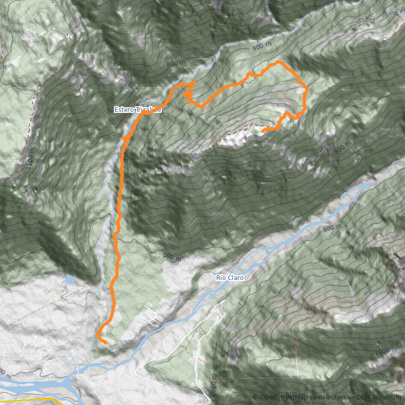 Mapa Meseta del Alto