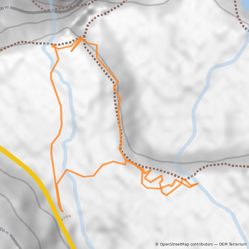 Mapa Mirador de la Cascada Invertida