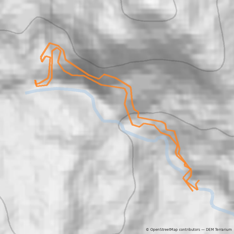 Mapa Cascada Loncotahue