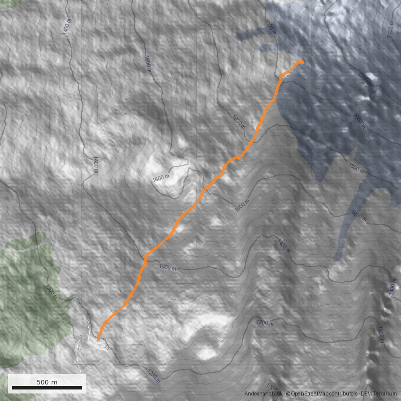 Mapa Enlace Volcán Osorno