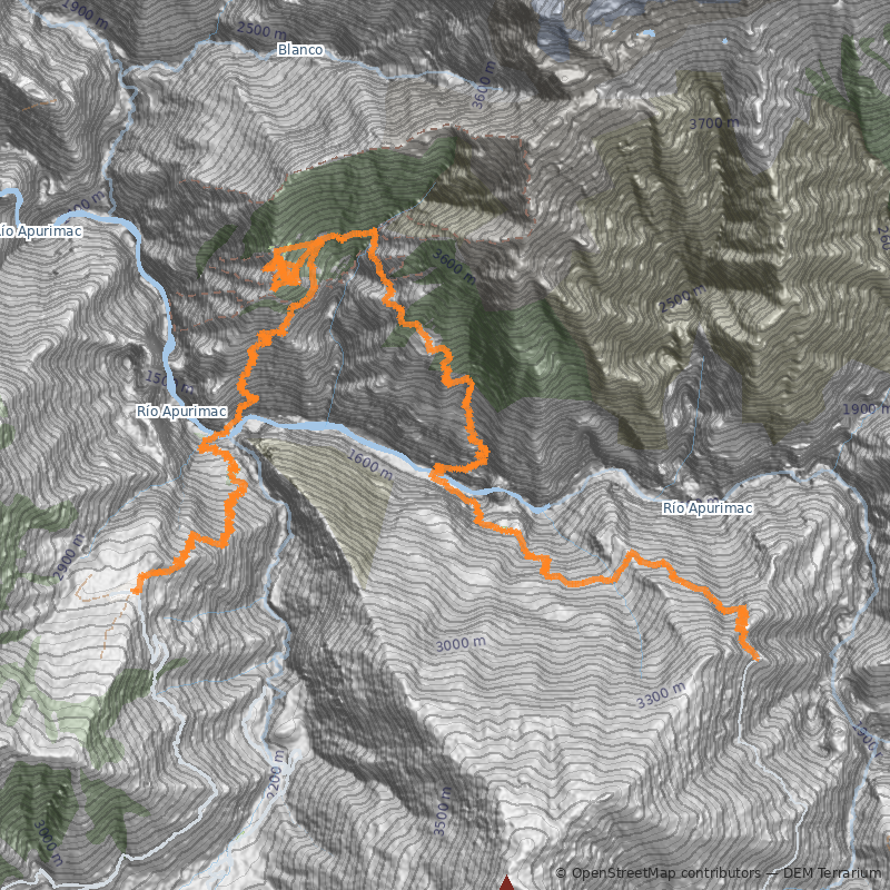 Mapa Travesía Choquequirao