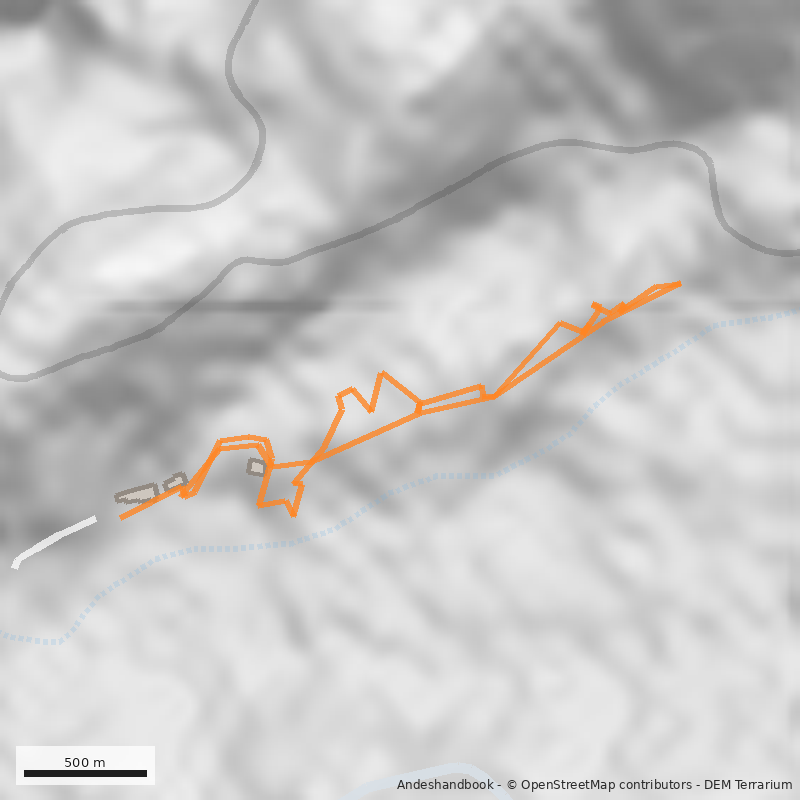 Mapa Sendero Arqueológico Rincón las Chilcas