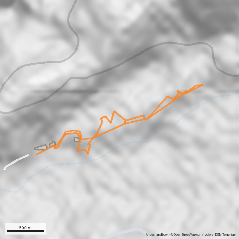 Mapa Sendero Arqueológico Rincón las Chilcas