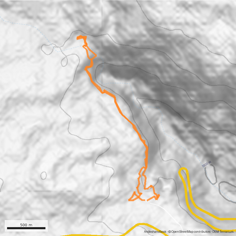 Mapa Chorro de la Vieja