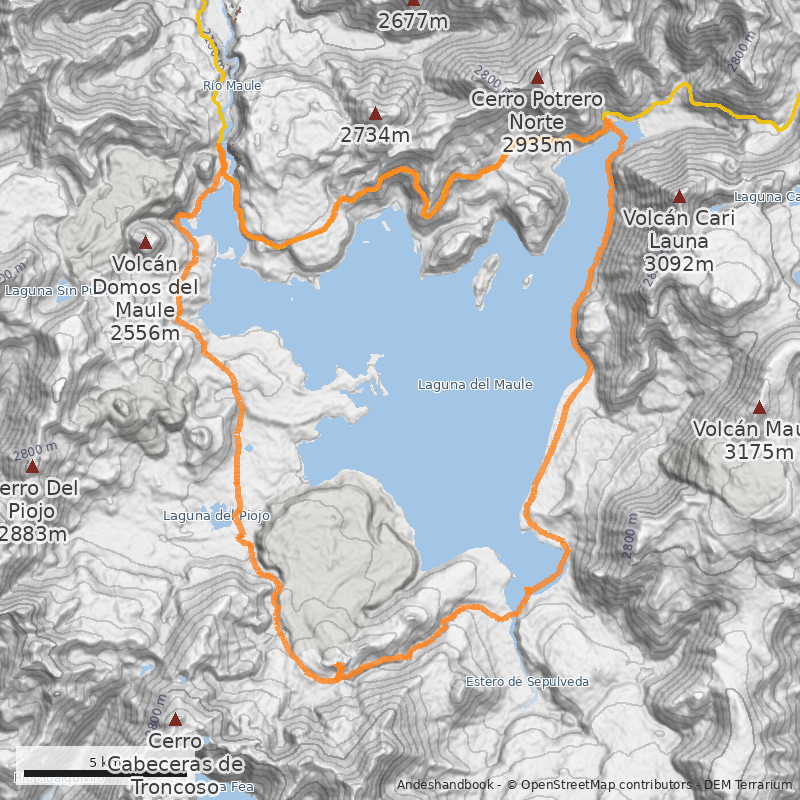 Mapa Circuito Laguna del Maule