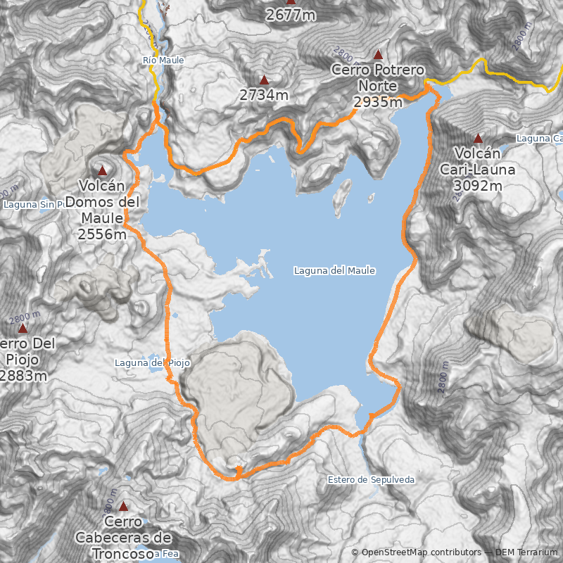 Mapa Circuito Laguna del Maule