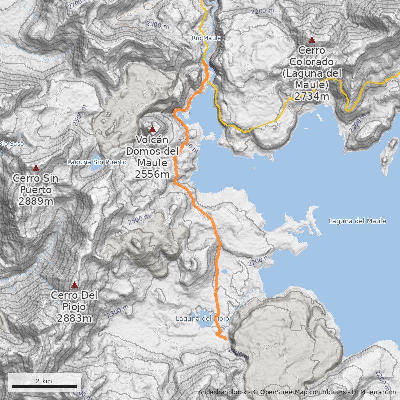 Mapa Laguna del Piojo