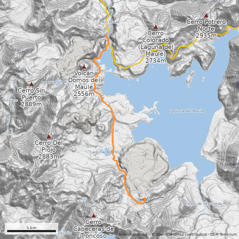 Mapa Cráter Las Nieblas