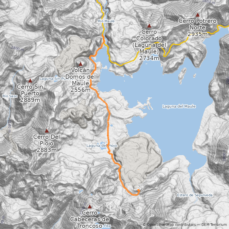 Mapa Cráter Las Nieblas