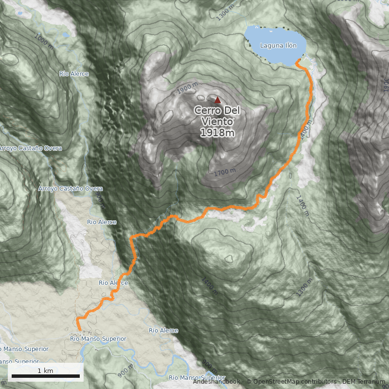 Mapa Laguna Ilón