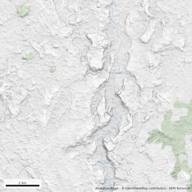 Mapa Bosque Humedal del Río López