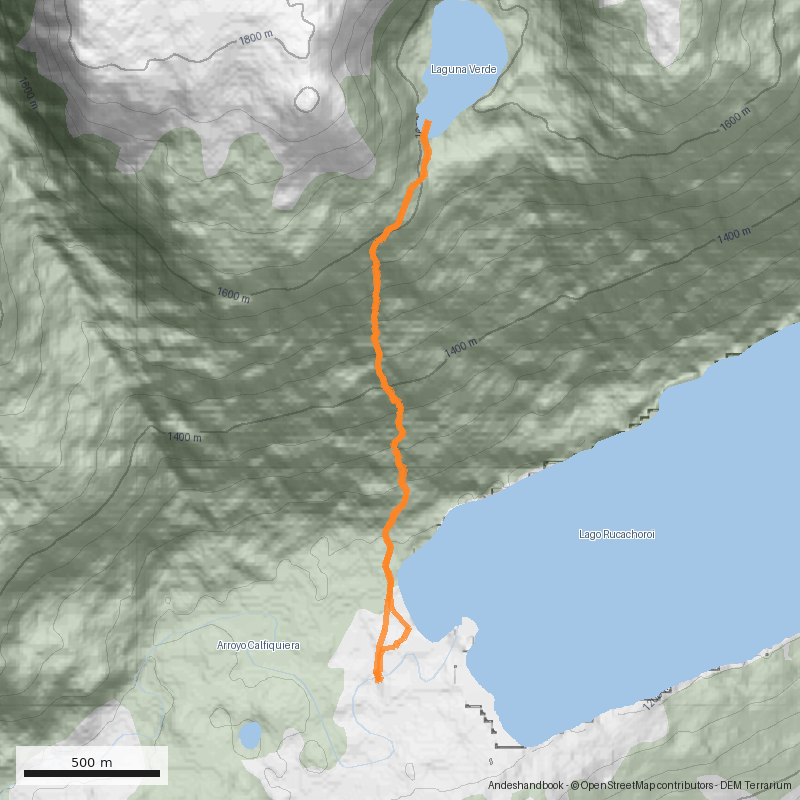 Mapa Laguna Verde (Ruca Choroy)