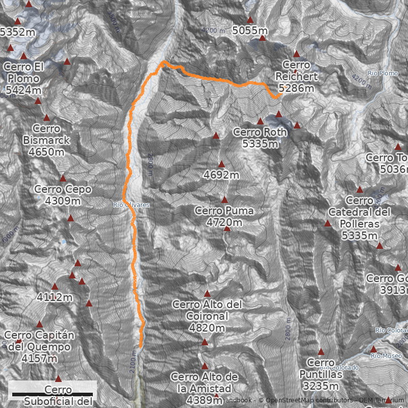 Mapa Paso de las Pircas