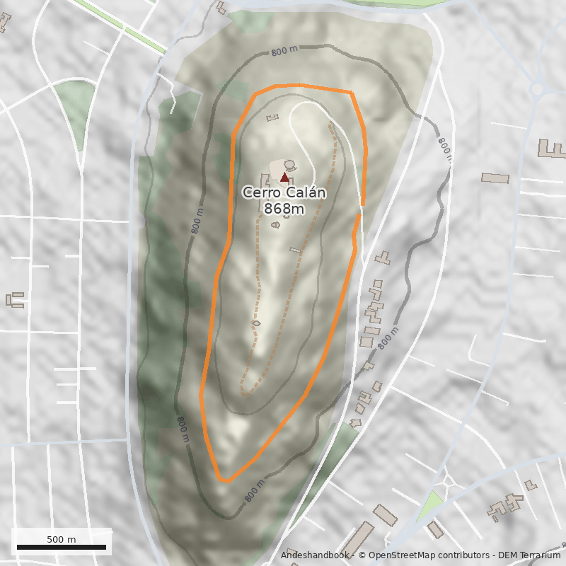 Mapa Cerro Calán