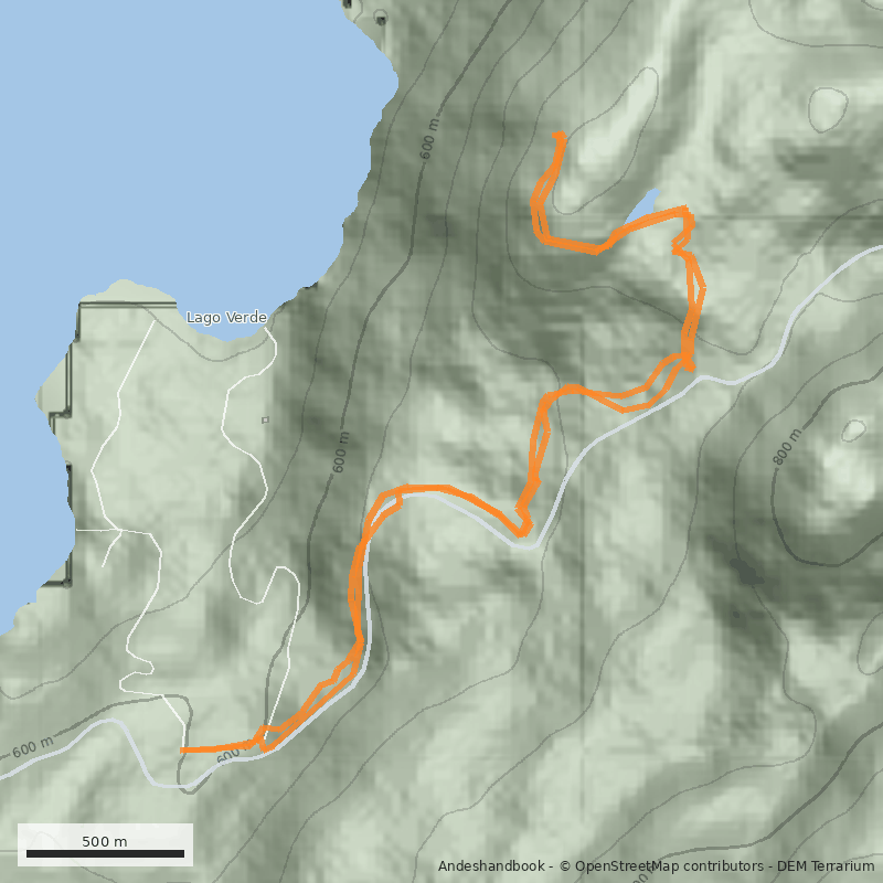 Mapa Mirador Lago Verde