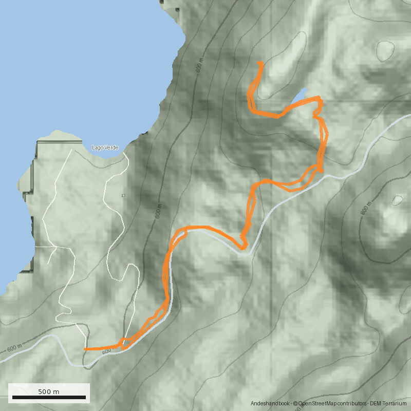 Mapa Mirador Lago Verde