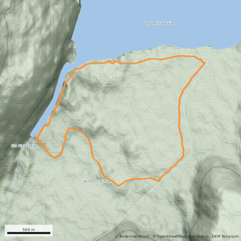 Mapa Río Rivadavia