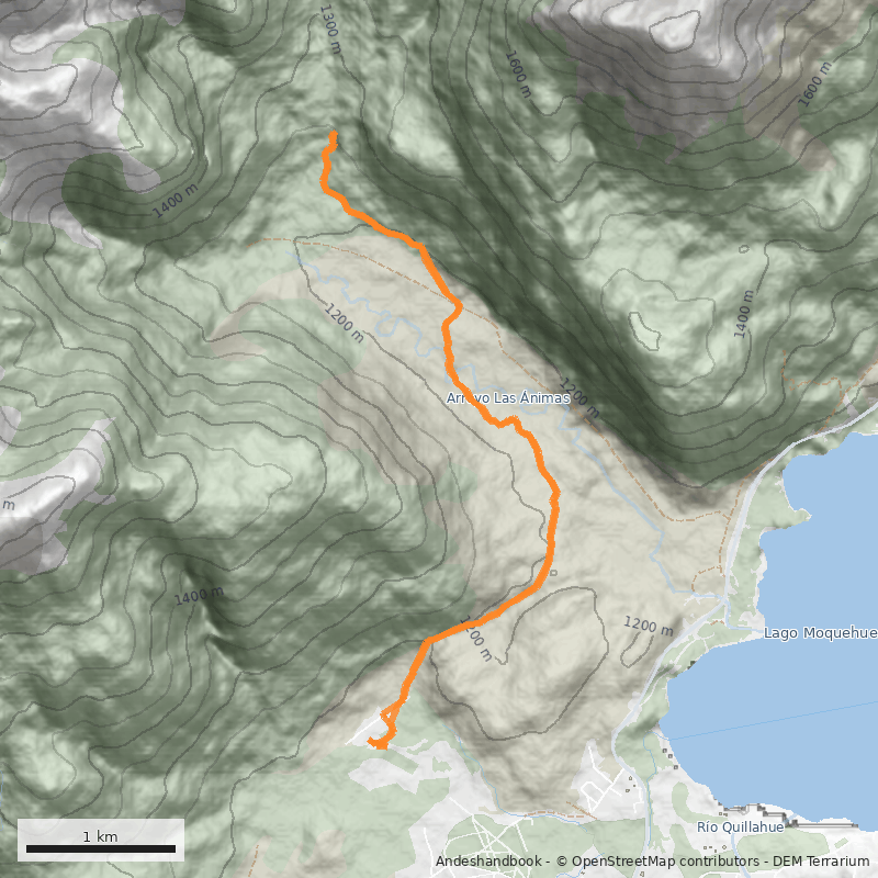 Mapa Cascada Arroyo de las Ánimas