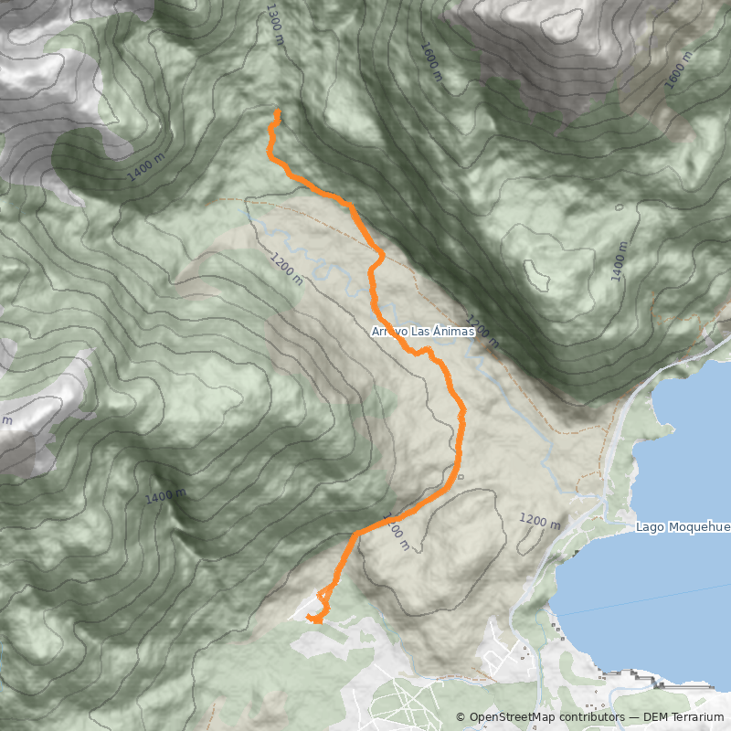 Mapa Cascada Arroyo de las Ánimas