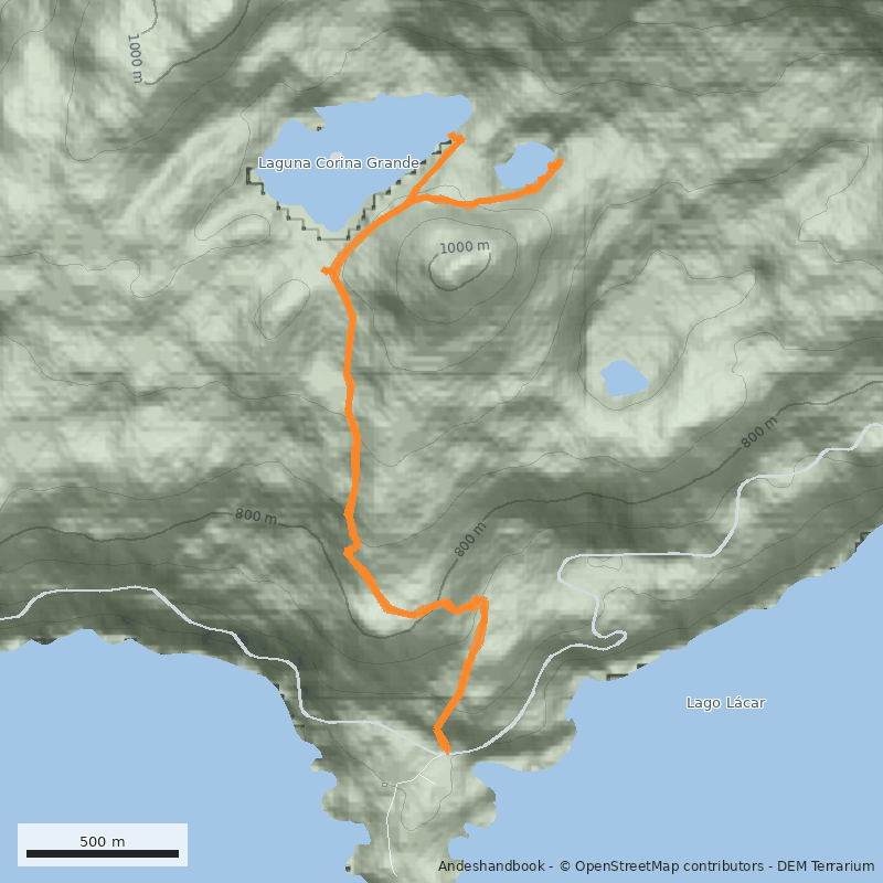 Mapa Lagunas Corinas